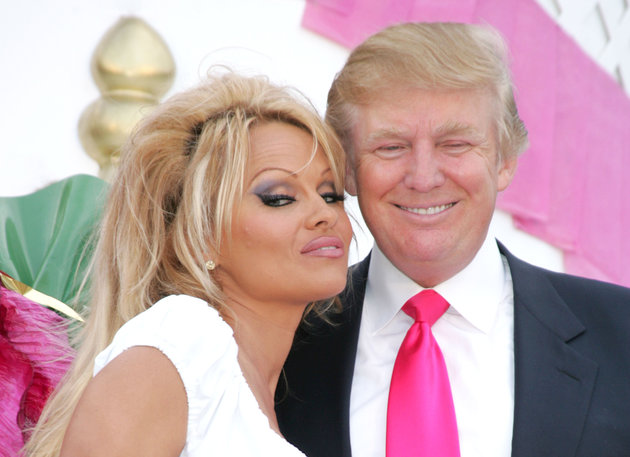Pamela Anderson Joins Donald Trump for Birthday Celebration and Unveil New Bally Slot Machine at Trump Taj Mahal